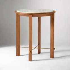 Nary Marble Side Table (17")
