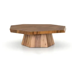 Natural Geometric Coffee Table (53")
