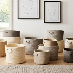 Natural Wool Baskets