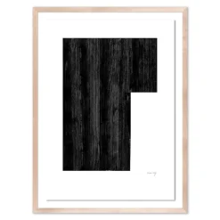 Negative in Black Framed Wall Art by The Holly Collective