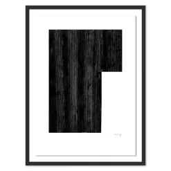 Negative in Black Framed Wall Art by The Holly Collective
