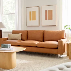 Nelson Leather Sofa (87")