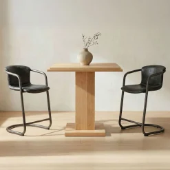 Nicholas Solid Oak Bar and Counter Table (35")