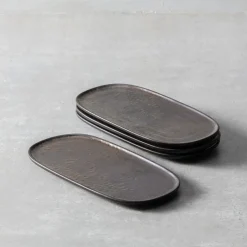 Nivo Metallic Coupe Serve Platter