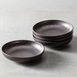 Nivo Metallic Low Dinner Bowls (Set of 6)