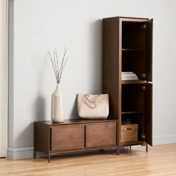 Nolan Entryway Closed Cabinet & Bench Set
