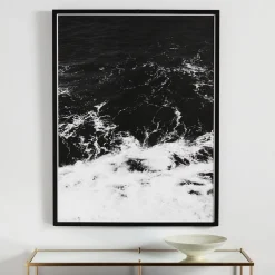 Obsidian Sea Framed Wall Art by Minted for West Elm