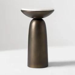 Olina Marble Drink Table (12")