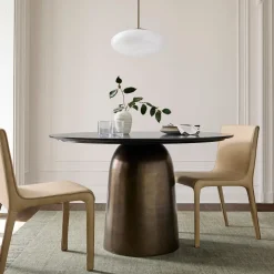 Olina Marble Round Dining Table (48")