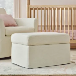 Olivia Slipcover Storage Ottoman