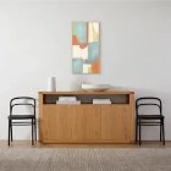 Open Box: Amnericana Lull I Framed Wall Art- Natural