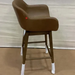 Open Box: Badr Swivel Counter Stool (26.5") - Sonoma Chestnut