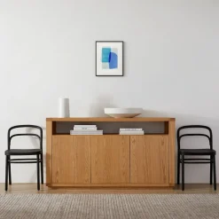 Open Box: Blue Abstraction Framed Wall Art by Minted for West Elm (16"x20"), Full Bleed Print - Black Wood