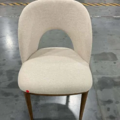 Open Box: Boerum Dining Chair - Performance Chenille Tweed Sand, Burnt Wax