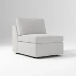 Open Box: Build Your Own - Harris Sectional, Armless Single - Twill Frost Gray