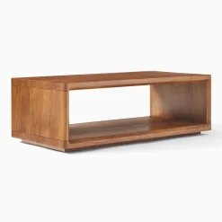 Open Box: Calla Solid Wood Coffee Table (48") - Cool Walnut