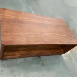Open Box: Calla Solid Wood Coffee Table (48") - Cool Walnut