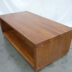 Open Box: Calla Solid Wood Coffee Table (48") - Cool Walnut