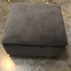 Open Box: Calvin Ottoman (35.75") - Performance Velvet Slate Cool Walnut