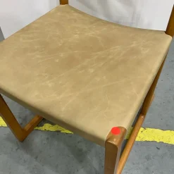 Open Box: Clyde Dining Chair - Ludlow Leather Cumin
