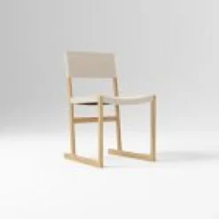 Open Box: Clyde Dining Chair - Performance Distressed Velvet Sand, Blonde