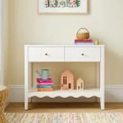 Open Box: Daisy Open Narrow Dresser without Topper (37") - White