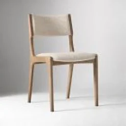 Open Box: Damon Cafe Chair - Modern Boucle Oatmeal, Hudson