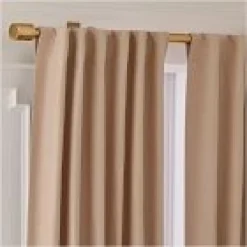 Open Box: European Flax Linen Blackout Curtain (48"W x 108"L) - Sandalwood