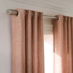 Open Box: European Flax Linen Grommet Light Filtering Curtain (48"W x 96"L) - Natural Flax