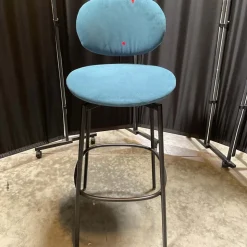 Open Box: Flynn Bar Stool (30") - Performance Velvet Petrol, Dark Bronze