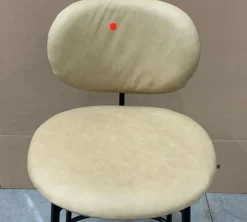Open Box: Flynn Leather Counter Stool (26") - Ludlow Leather Cumin, Dark Bronze