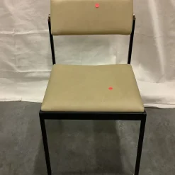Open Box: Freeman Leather Pivot Dining Chair - Ludlow Leather Cumin, Textured Antique Bronze