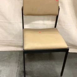 Open Box: Freeman Leather Pivot Dining Chair - Ludlow Leather Cumin, Textured Antique Bronze