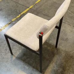 Open Box: Freeman Pivot Dining Chair - Performance Distressed Velvet Sand, Textured Antique Bronze