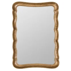 Open Box: Gilded Wave Gold Wall Mirror (28" x 40")