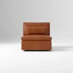 Open Box: Harmony Modular Armless Single - Saddle Leather Nut