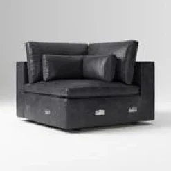 Open Box: Harmony Modular Corner - Sierra Leather Licorice