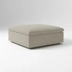 Open Box: Harmony Modular Ottoman - Performance Distressed Velvet Dune