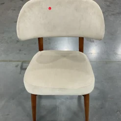 Open Box: Hyde Dining Chair - Deluxe Velvet Clay, Cool Walnut