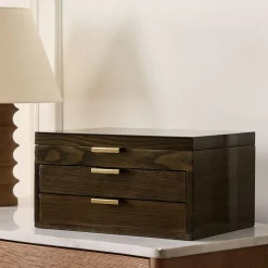 Open Box: Julieta Jewelry Box, Grand (7.5"H) - Green