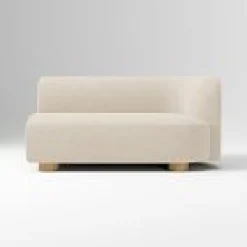Open Box: Laurent Right-Arm 2 Seater Sofa - Performance Distressed Velvet Sand, Blonde