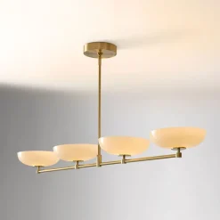 Open Box: Lea 4-Light Chandelier (50") - Champagne Bronze