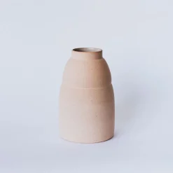 Open Box: Mexican Handcrafted Ceramic Vase, Chubby - Terracotta