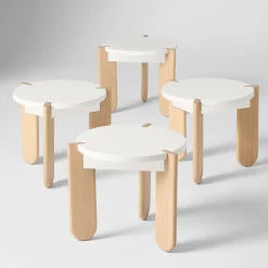 Open Box: Miso Play Chairs, Set of 4 - White, Pine