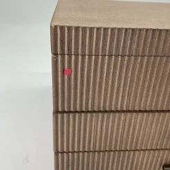 Open Box: Modern Fluted Jewelry Box, Grand (7.5"H) - Dune