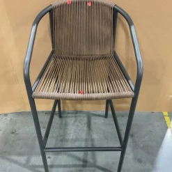 Open Box: Oceana Outdoor Bar Stool (30.7") - Dark Bronze, Mocha