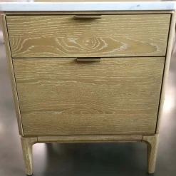 Open Box: Parker Marble Nightstand (21") -Washed Oak