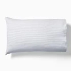 Open Box: Printed Pinstripe Pillowcase Set, Standard - Marina Blue