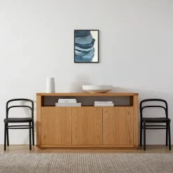 Open Box: Sky Pebbles No. 3 (18" x 24") - Black Wood Frame