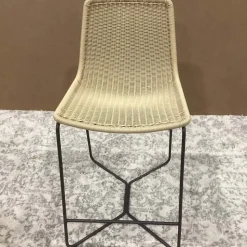 Open Box: Slope Indoor/Outdoor Counter Stool (25.25") - Natural, Antique Bronze